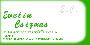 evelin csizmas business card